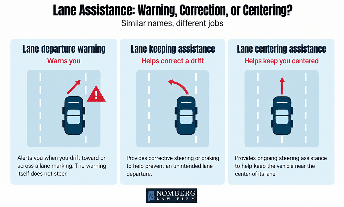 Lane Assistance: Warning, Correction, or Centering?